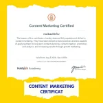 content marketing certificat of mubashir kv, best digital marketing specialist in calicut, kerala